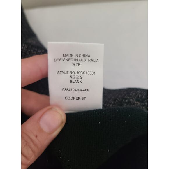 Cooper st small Alice knit dress black metallic new with tags - Picture 9 of 11